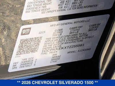 2026 Chevrolet Silverado 1500 LT (2FL)