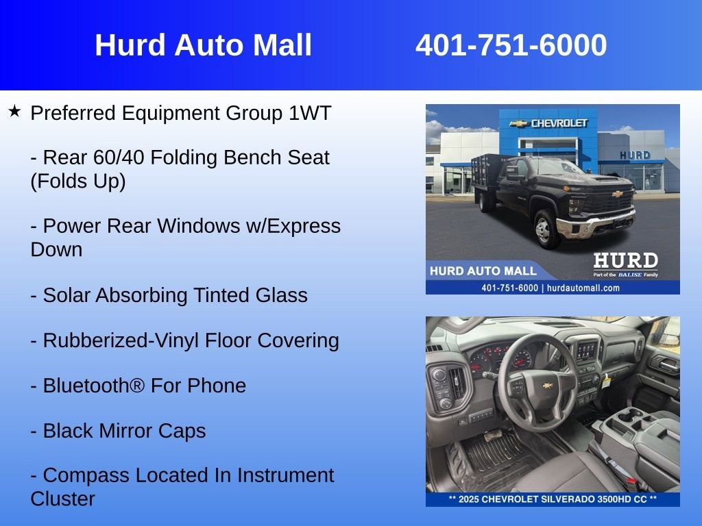 2025 Chevrolet Silverado 3500 HD Chassis Cab Work Truck