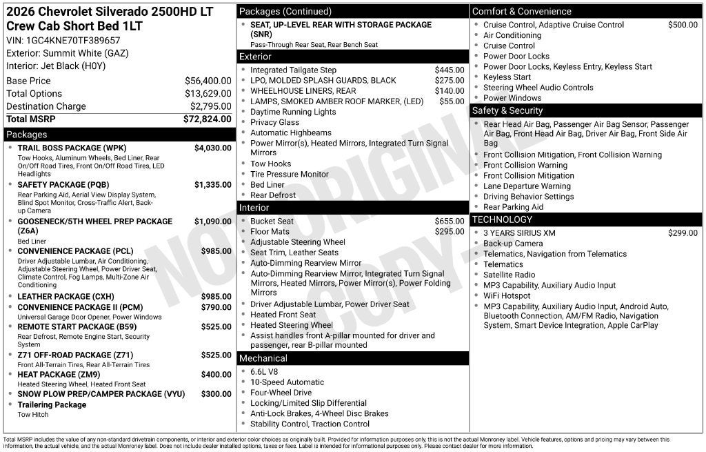 2026 Chevrolet Silverado 2500 HD LT