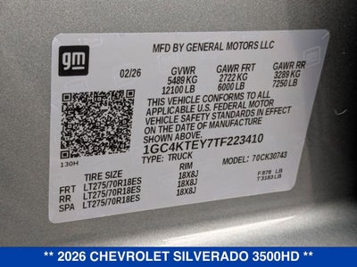 2026 Chevrolet Silverado 3500 HD LT