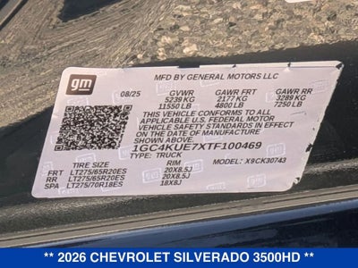 2026 Chevrolet Silverado 3500 HD LTZ