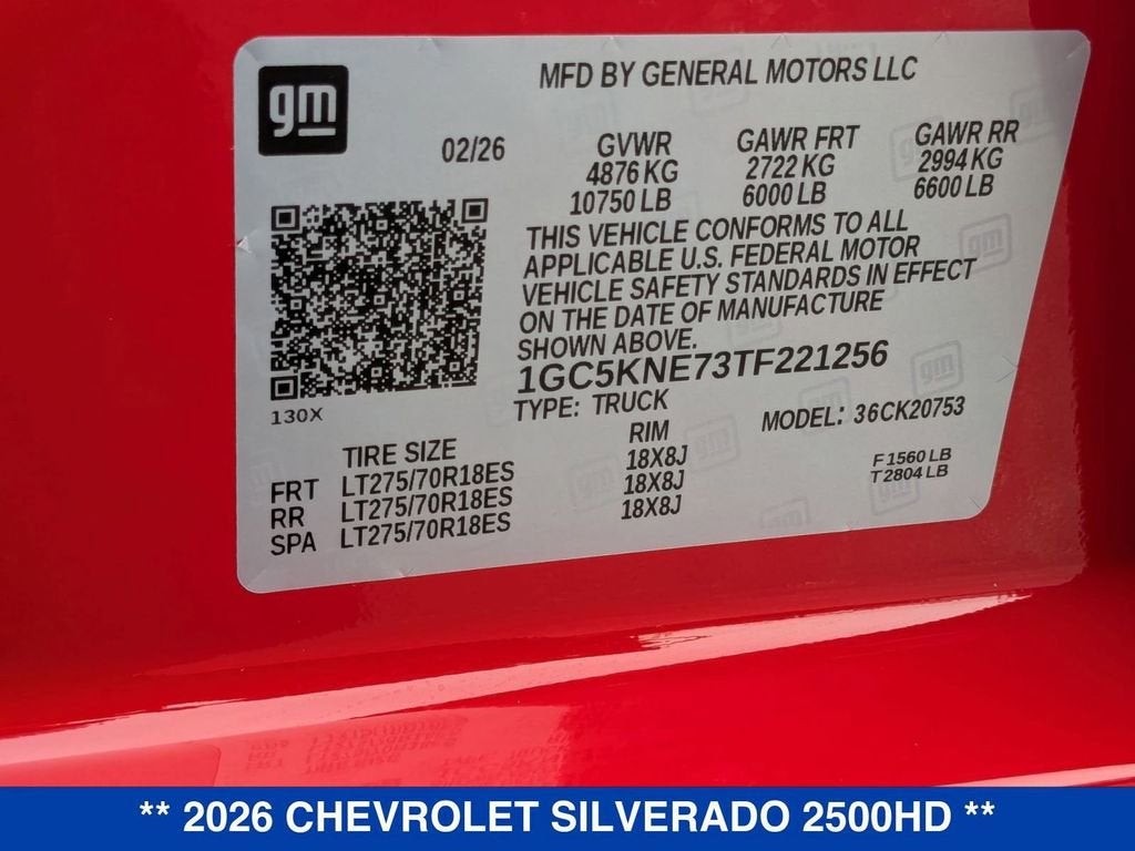 2026 Chevrolet Silverado 2500 HD LT