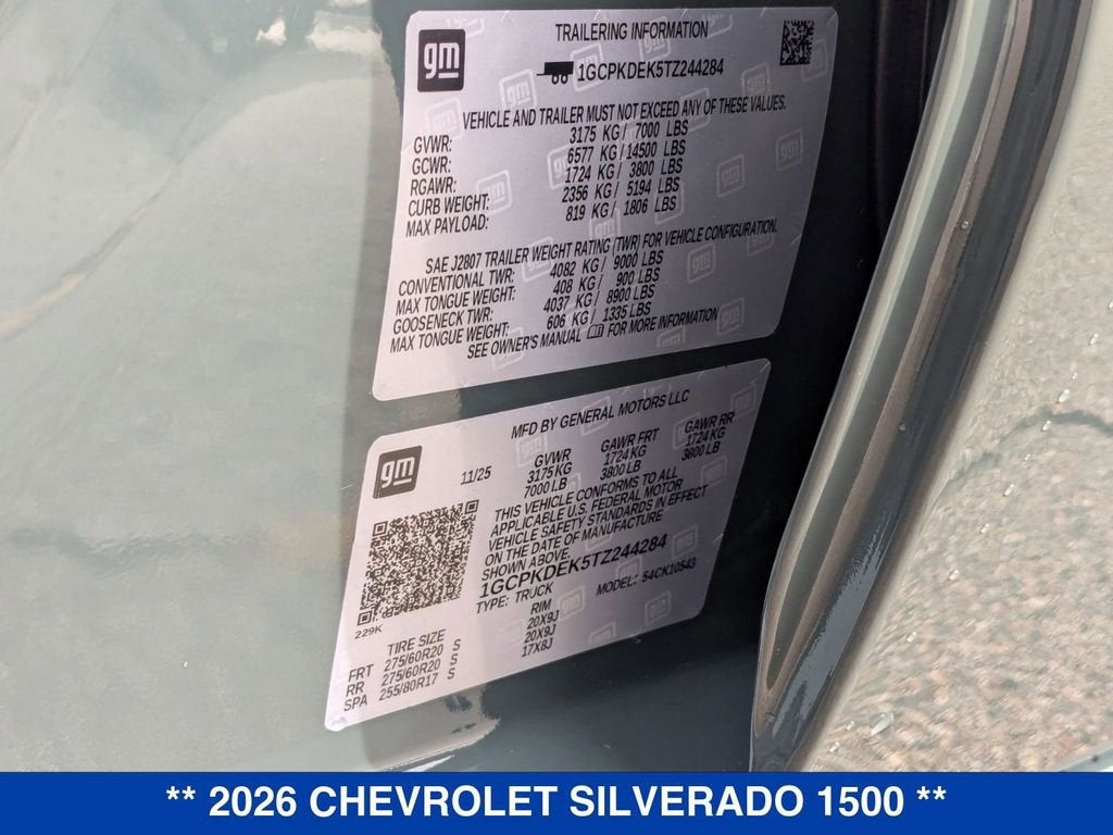 2026 Chevrolet Silverado 1500 LT