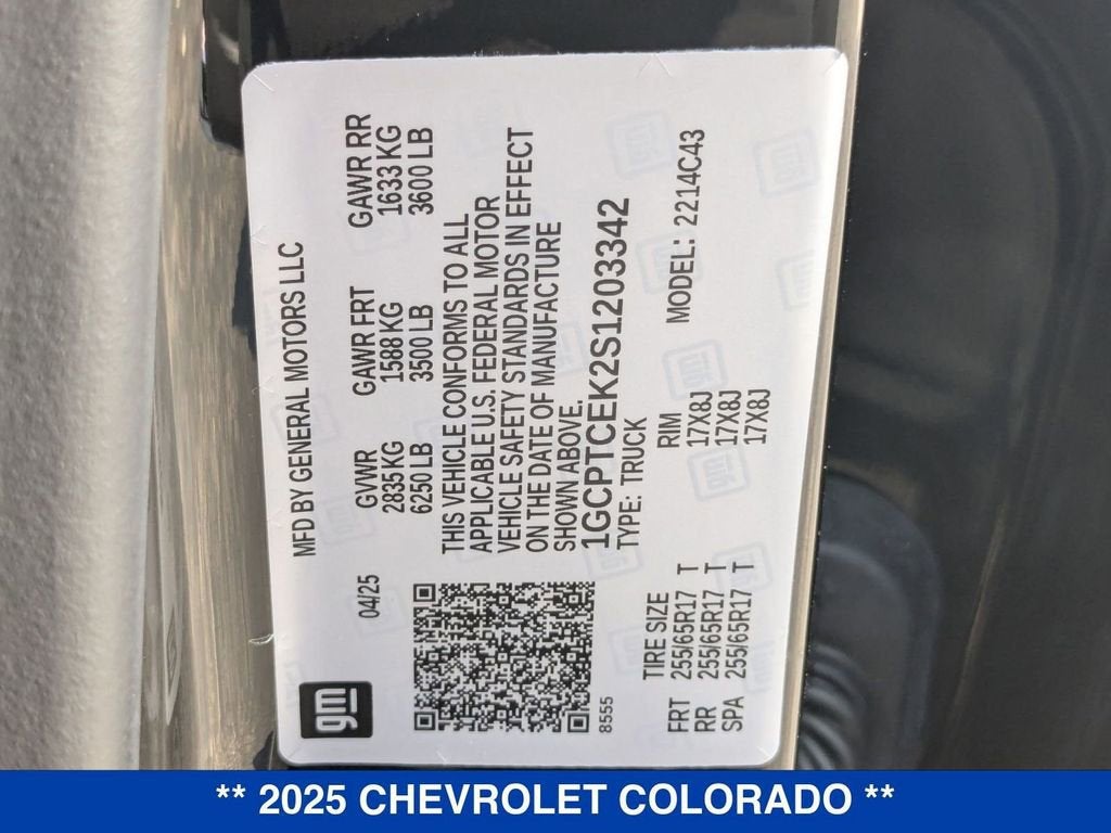 2025 Chevrolet Colorado WT/LT