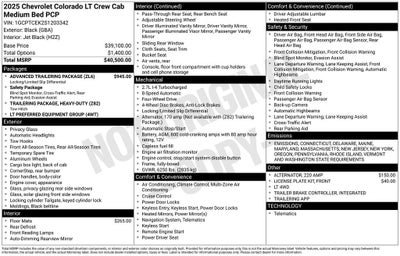 2025 Chevrolet Colorado WT/LT