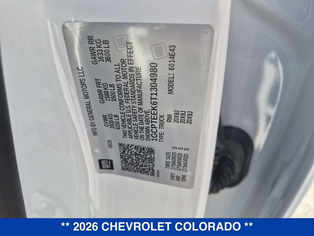 2026 Chevrolet Colorado Trail Boss
