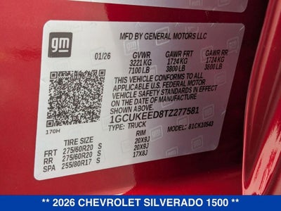 2026 Chevrolet Silverado 1500 RST