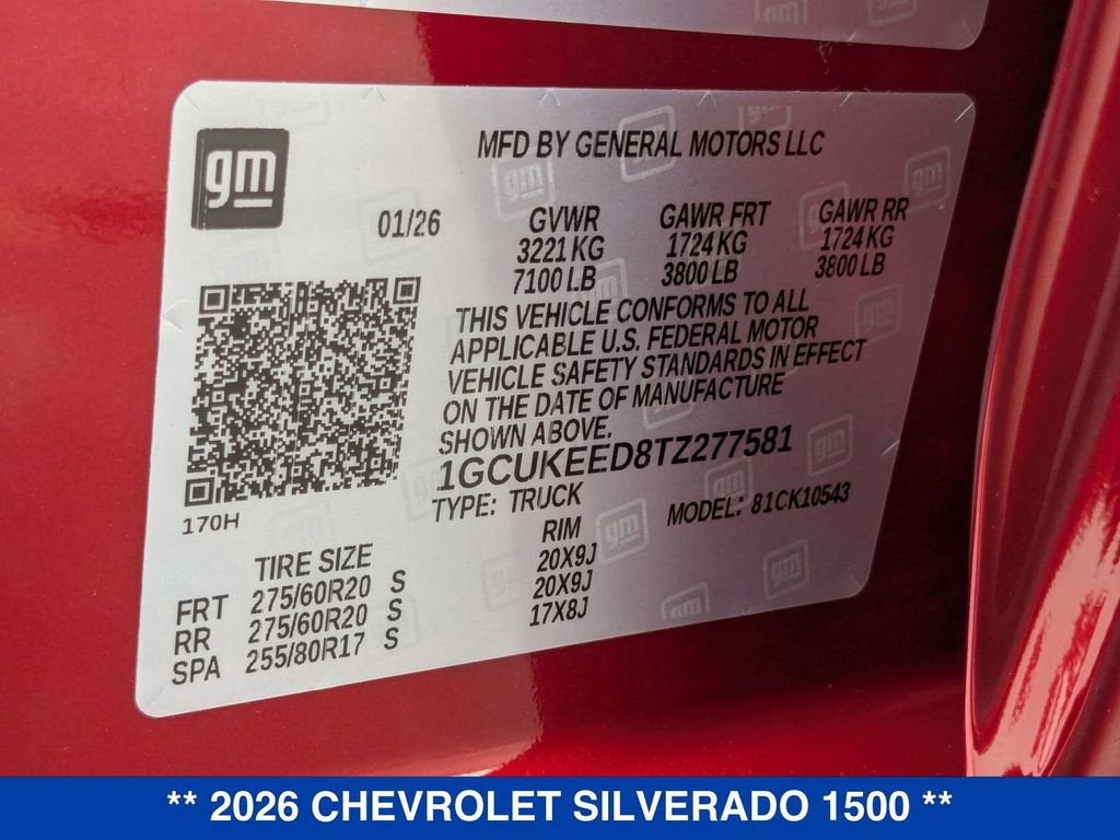 2026 Chevrolet Silverado 1500 RST