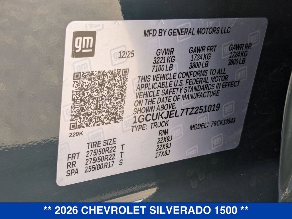 2026 Chevrolet Silverado 1500 High Country