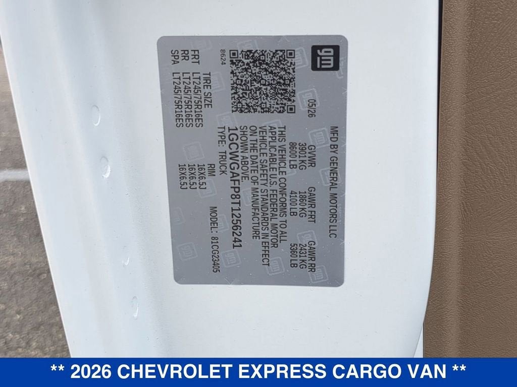 2026 Chevrolet Express Cargo WT