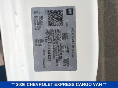 2026 Chevrolet Express Cargo WT