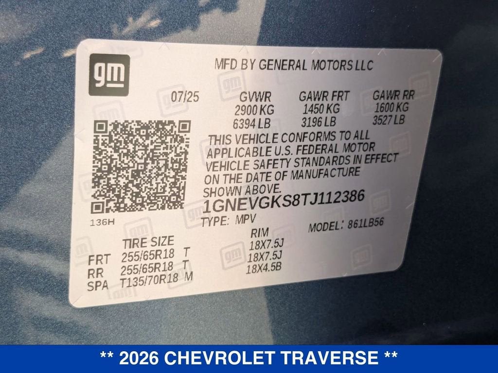 2026 Chevrolet Traverse LT