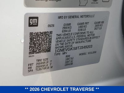 2026 Chevrolet Traverse LT