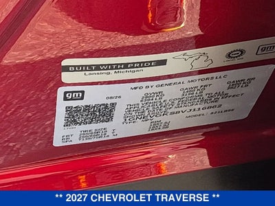 2027 Chevrolet Traverse LT