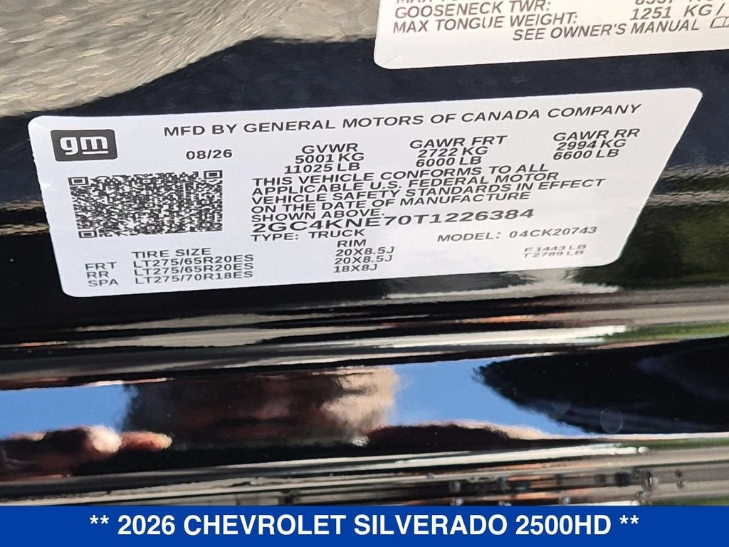 2026 Chevrolet Silverado 2500 HD LT