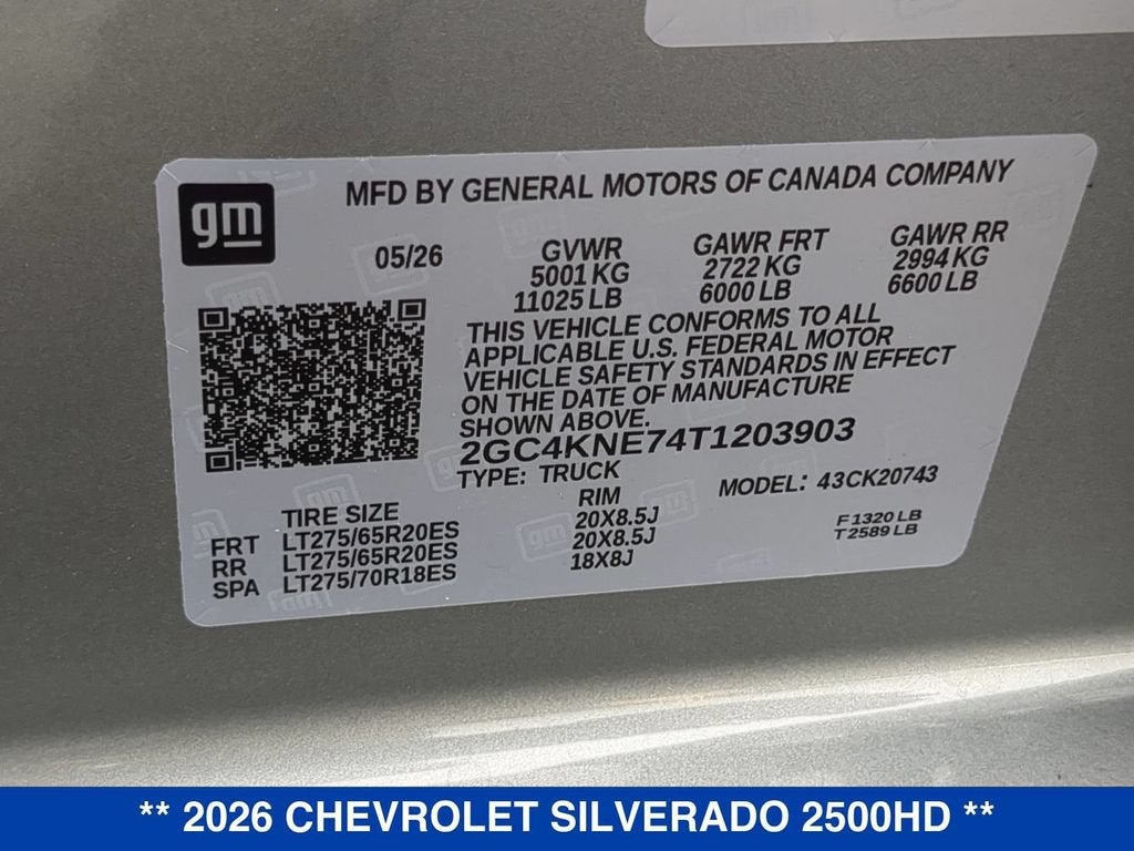 2026 Chevrolet Silverado 2500 HD LT