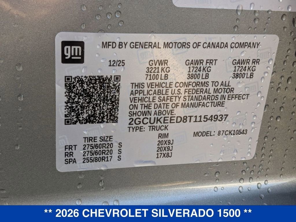 2026 Chevrolet Silverado 1500 RST