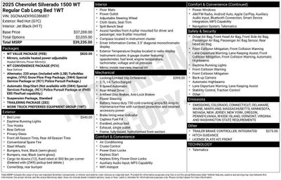2025 Chevrolet Silverado 1500 WT