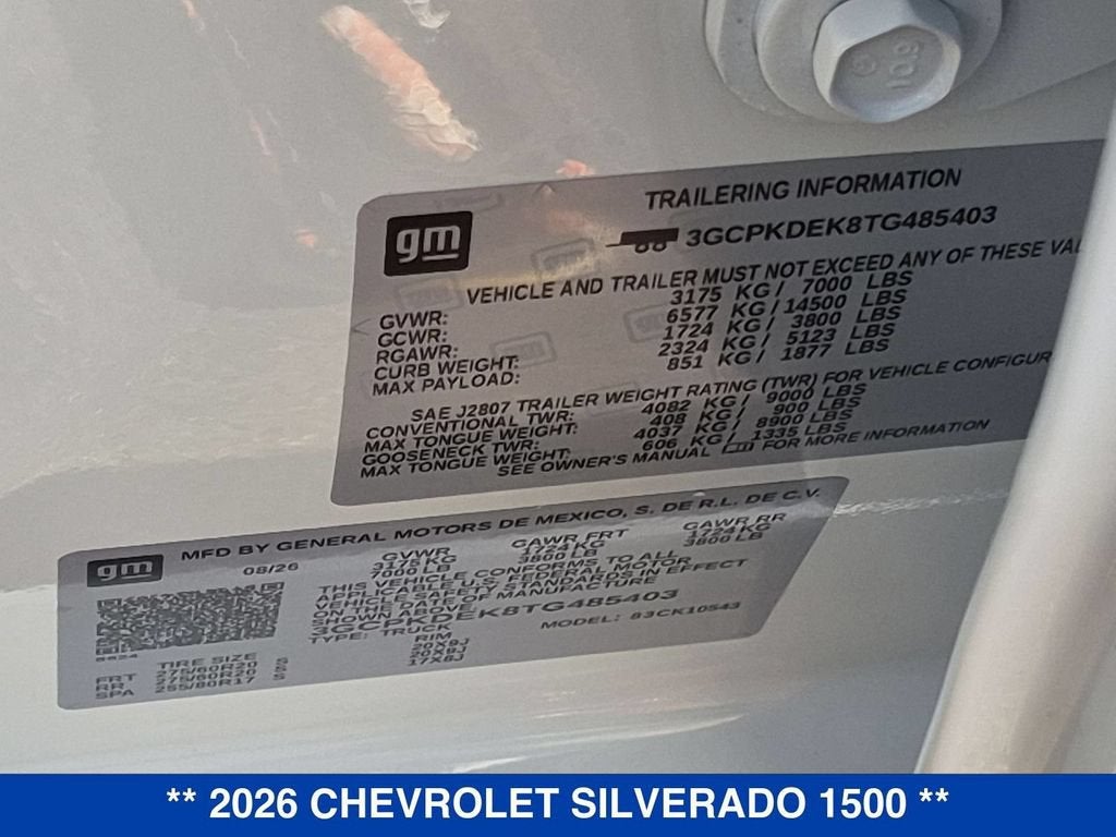 2026 Chevrolet Silverado 1500 LT