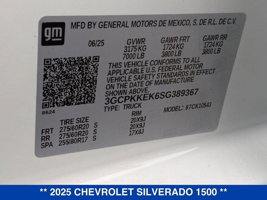 2025 Chevrolet Silverado 1500 LT (2FL)