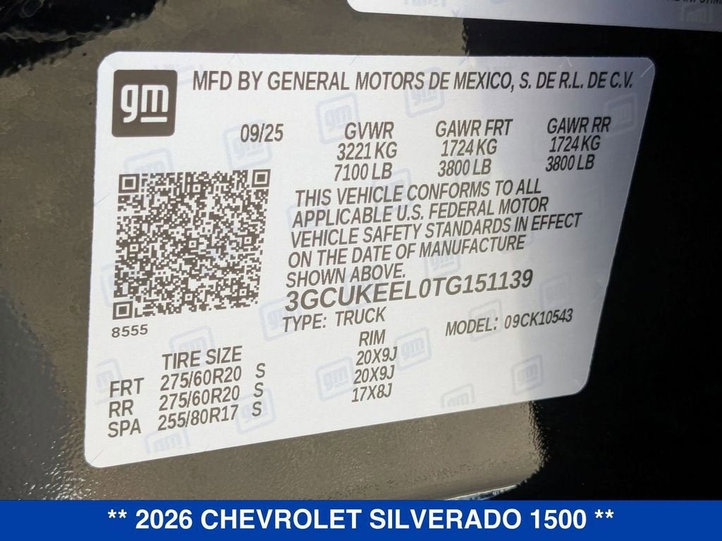 2026 Chevrolet Silverado 1500 RST