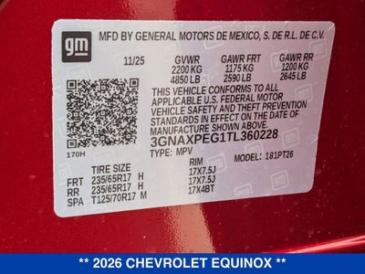 2026 Chevrolet Equinox LT