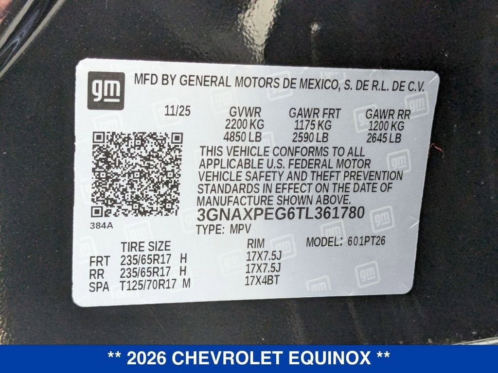 2026 Chevrolet Equinox LT