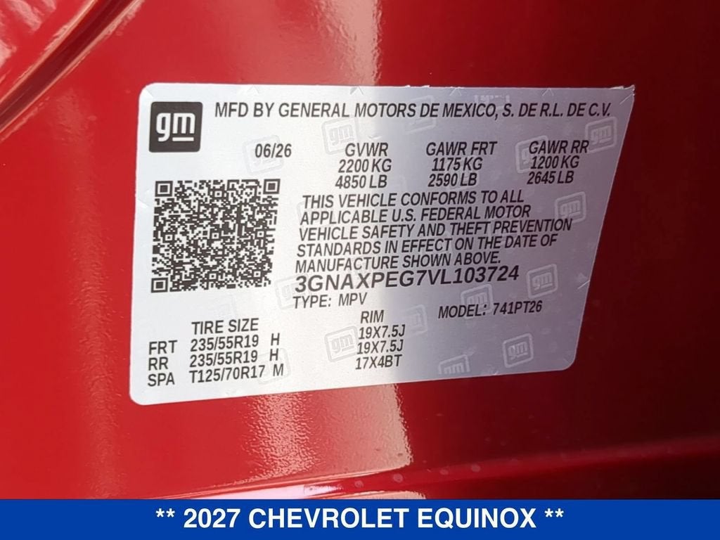 2027 Chevrolet Equinox AWD LT