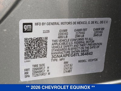 2026 Chevrolet Equinox LT