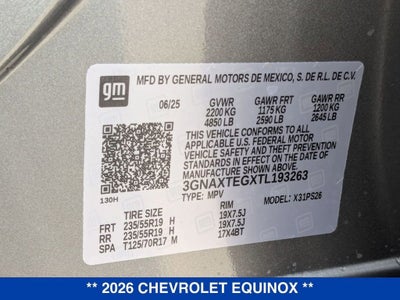2026 Chevrolet Equinox RS