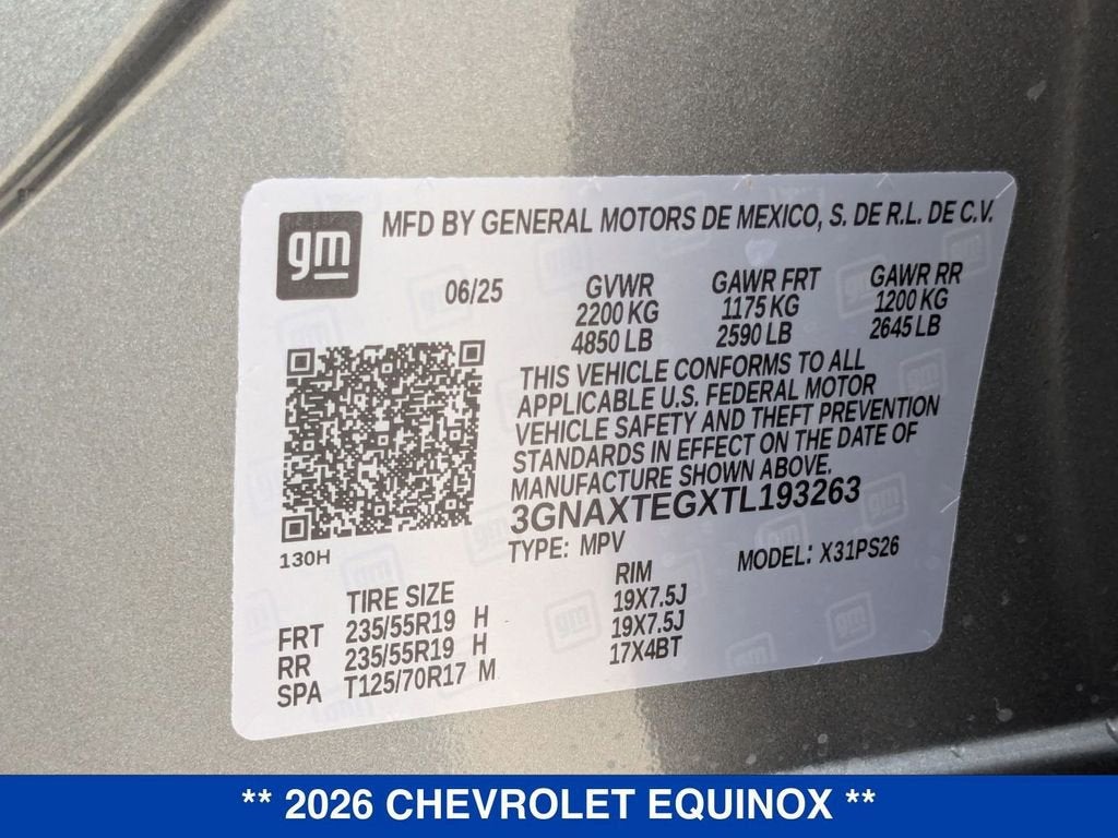 2026 Chevrolet Equinox RS