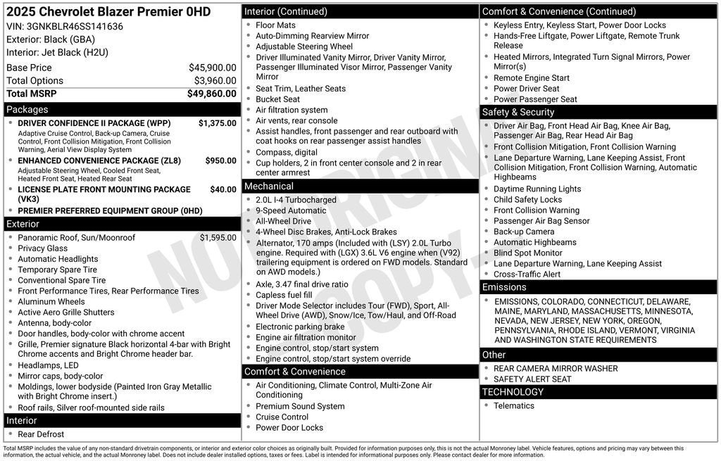 2025 Chevrolet Blazer Premier