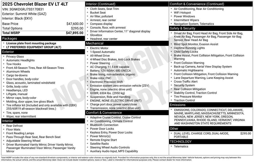 2025 Chevrolet Blazer EV LT