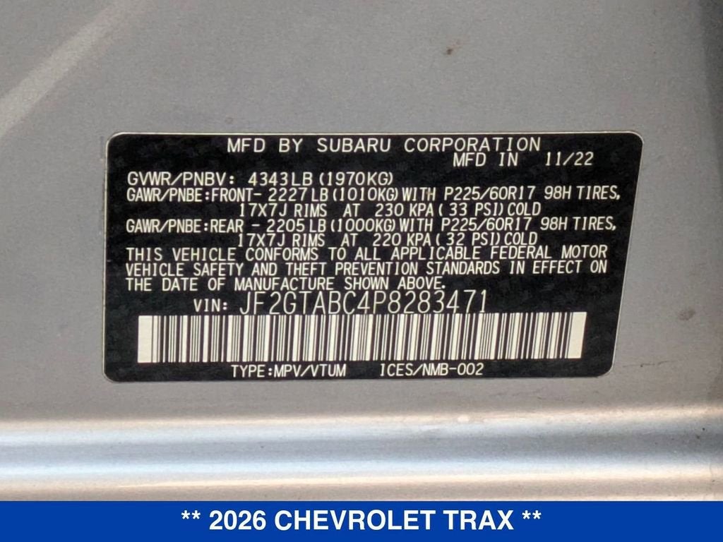 2026 Chevrolet Trax 2RS