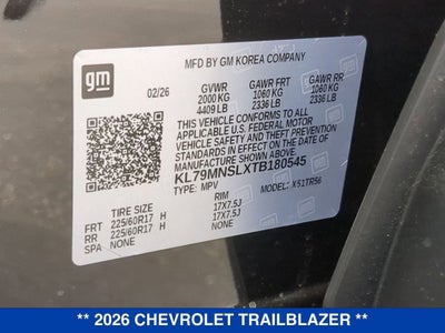 2026 Chevrolet Trailblazer LS