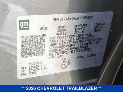 2026 Chevrolet Trailblazer LT