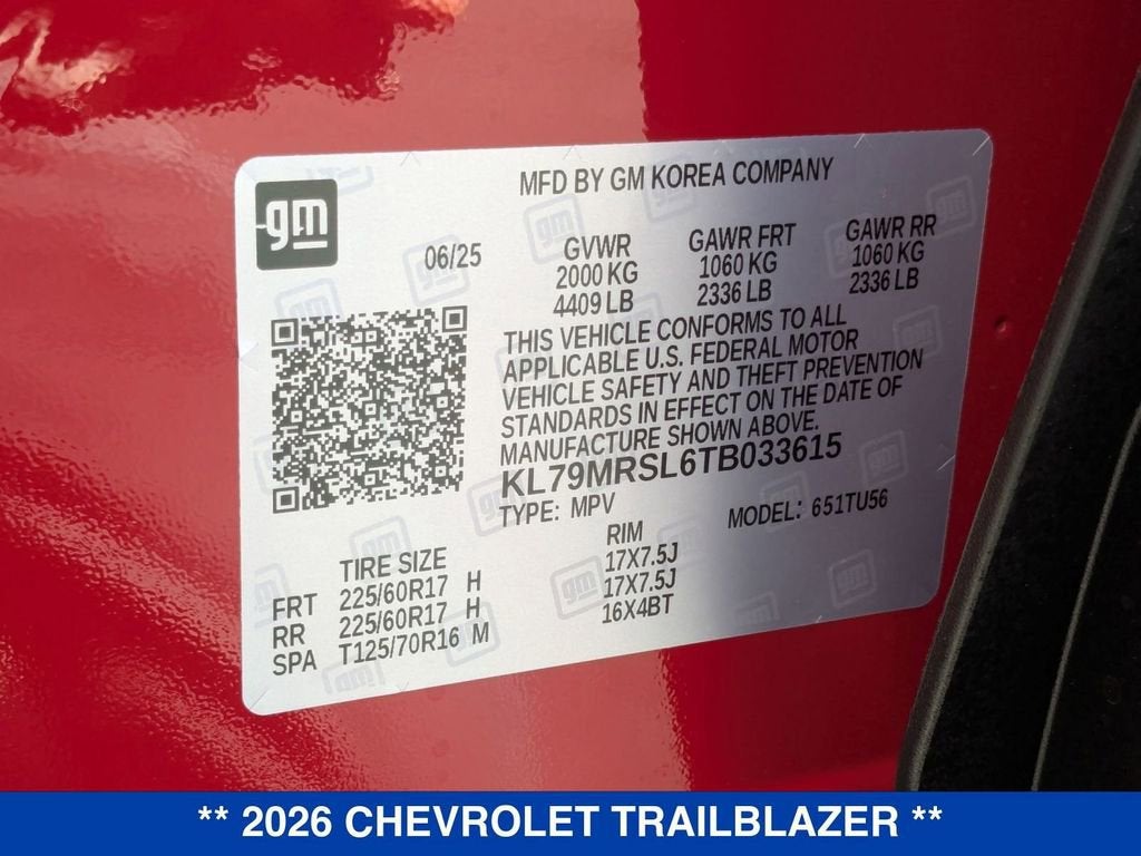 2026 Chevrolet Trailblazer LT